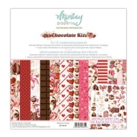 Kit de papiers pour scrapbooking Chocolate Kiss - Papiers Mintay - 12 feuilles