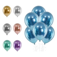 Ballons en latex chromés de 12 cm - PartyDeco - 50 pcs.