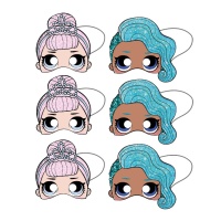 Masques glamour LOL Surprise - 6 pcs.