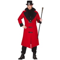 Costume de vampire gothique rouge pour adultes