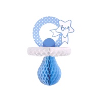 Pendentif nid en forme de mannequin bleu 30 cm