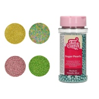 Sprinkles perlés de couleur métallique 80 g - FunCakes