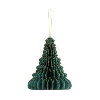 Nid d'arbre de Noël pendentif bouteille verte 15 cm - 1 pc.