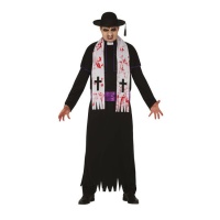 Costume de prêtre zombie pour homme