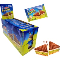 Mr Bitel Pixel de chocolat avec crème de pistache de 30 gr - 24 unités
