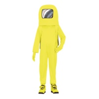 Costume d'astronaute jaune pour enfants
