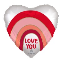 Ballon Love You Heart 45 cm - Anagramme