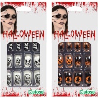 Postiche d'Halloween assortie - 10 pcs.