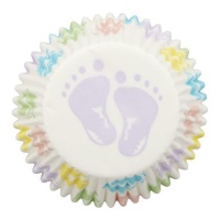 gobelets 5cm pour empreintes de bébé - Wilton - 75 pcs.