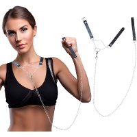 Collier et laisse sado de 90 cm