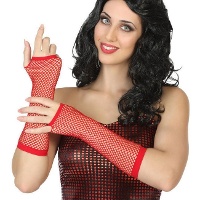 Gants longs en résille