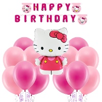 Pack de décoration pour une fête Hello Kitty - 31 pièces