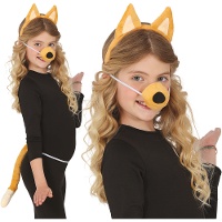 Ensemble chien marron - 3 pièces