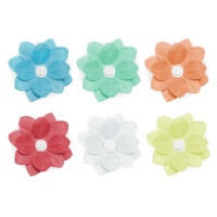 Lanternes flottantes en forme de fleurs - 6 pcs.