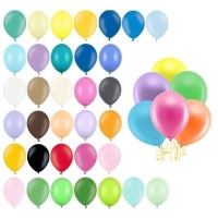 Ballons en latex pastel de 30 cm - PartyDeco - 50 pcs.