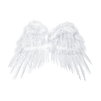 Ailes en plumes blanches pour enfants - 53 X 37 cm