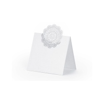 Carte de signet avec rosette - 10 pcs.