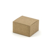 Boîte kraft carrée de 6 cm - 10 unités
