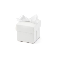 Boîte avec couvercle blanc 5.2 cm - 10 pcs.