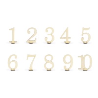 Marqueurs de numéros de table - 10 pièces