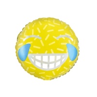 Ballon émoticône rieur 45 cm - PartyDeco