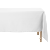 3.00 x 1.80 m nappe en tissu blanc