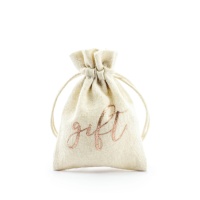 Sacs cadeaux en coton 10 cm - 10 pcs.