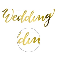 Plaque de mariage en or - 2,50 m