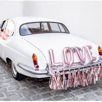 Kit voiture décorative Love pink gold