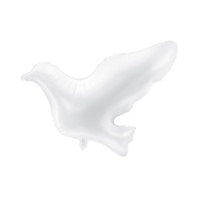 Ballon silhouette colombe blanche XL 77 x 66 cm - PartyDeco