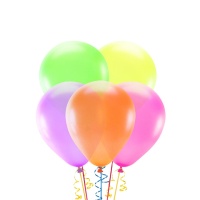 Ballons en latex 30 cm translucides - PartyDeco - 5 pcs.