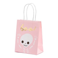 Sac cadeau BOO Halloween 14 x 14 x 8 cm - 1 pc.