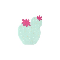 Serviettes de table en forme de cactus 11,5 x 13,5 cm - 20 pcs.