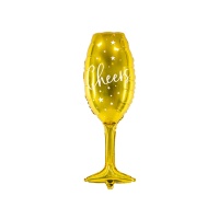 Globe en verre à champagne 28 x 80 cm - PartyDeco