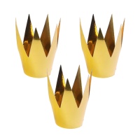 Couronnes de la Reine de la Fête en or - 3 pcs.