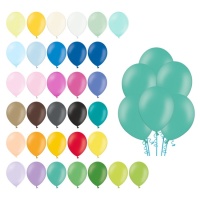 Ballons en latex 27 cm pastel - PartyDeco - 50 pcs.