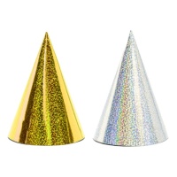 Chapeau de fête holographique - 6 pcs.