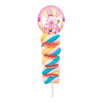 Brochette de baby shower rose de 40 g