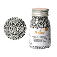 Sprinkles de perles argentées moyennes 100 g - Decora