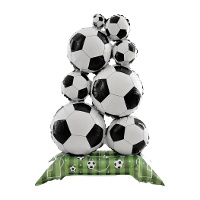Set de ballons de football sur base - 98 x 56 cm