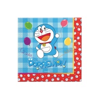 Serviettes de table Doraemon 16,5 x 16,5 cm - 20 unités