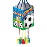 Piñata carrée de football - 34 x 20 cm