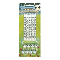 Bougies de football 0,5 x 10 cm - 8 unités