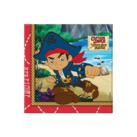 Serviettes de table Jake le Pirate 16,5 x 16,5 cm - 20 unités