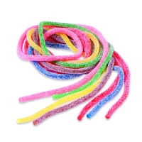 Réglisse en fils colorés acidulés - Fini Les lacets acidulés - 90 g