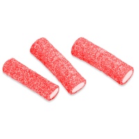 Réglisse rouge fraise fourrée au pica pica en cubes - Gels sucrés fourrés aux cordes de la jungle Fini - 90 g