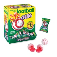 Gomme à mâcher de football remplie de liquide - paquet individuel - Fini - 200 unités