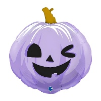 Ballon de citrouille avec clin d'oeil en couleurs de 53 x 57 cm - Grabo