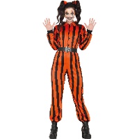 Costume de prisonnière arlequin pour femme