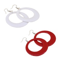 Boucles d'oreilles flamenco rondes pour enfants